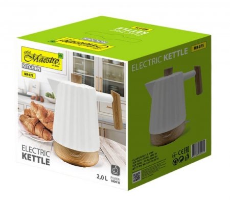 Feel-Maestro Ceramiczny czajnik elektryczny 2,0l  1800W  MR-075