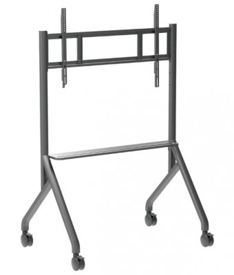 Techly Stojak mobilny TV 55-86cali do 80kg regulowany półka AV