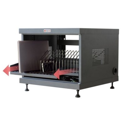 Techly Szafa do ładowania 14 laptopów, tabletów 14 gniazd AC 230V