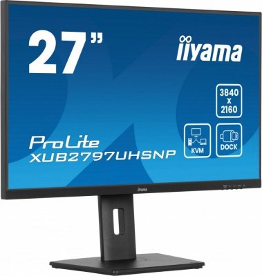IIYAMA Monitor 27 cali XUB2797UHSNP-B1, 4K, IPS, DP, HDMI, USB-C, Pivot, HAS
