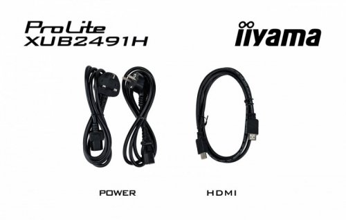 IIYAMA Monitor 24 cale XUB2491H-B1 IPS, HDMI, DP, 2x2W, HAS, Pivot