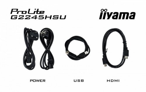 IIYAMA Monitor 22 cale G2245HSU-B2 IPS,FHD,100Hz,1ms,2xUSB,300cd