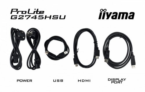 IIYAMA Monitor 27 cali G2745HSU-B2 IPS,FHD,100Hz,1ms,2xUSB,300cd