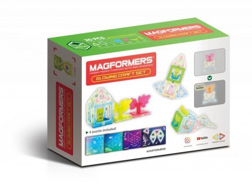 Magformers Klocki magnetyczne Glowing Craft 20 elementów