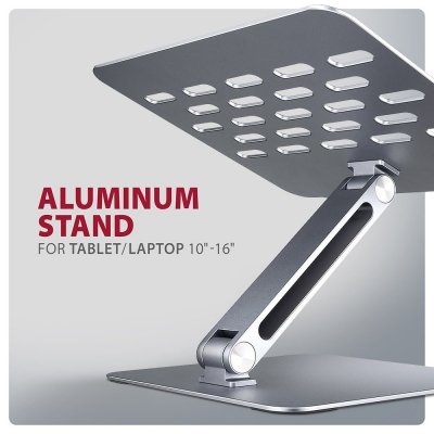 AXAGON STND-LQ Podstawa do laptopów aluminiowa 10-16 cali cali regulowane kąty nachylenia