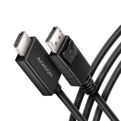 AXAGON RVD-HI20C2 Adapter aktywny DisplayPort -&gt; HDMI 1.4, 4K/60Hz, kabel 1,8m
