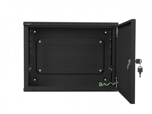 Lanberg Szafa instalacyjna rack wisząca 19 cali 6U+3U 540x200 niskoprofilowa czarna ( złożona)