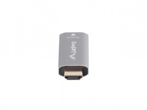 Lanberg Adapter HDMI(M)-Displayport(F)4K srebrny