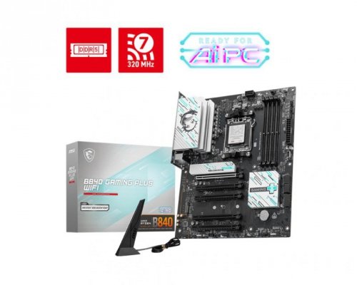 MSI Płyta główna B840 GAMING PLUS WIFI 4 DDR5 AM5 ATX