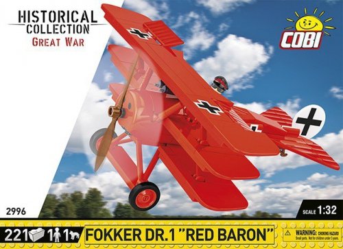 Cobi Klocki Klocki Fokker DR.1 Czerwony Baron 221 klocków