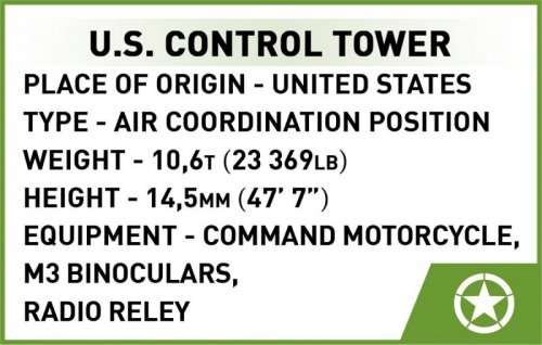 Cobi Klocki Klocki U.S. Control Tower 664 klocki