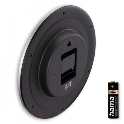 Hama Zegar ścienny DCF 30cm Tenerifa Srebrny