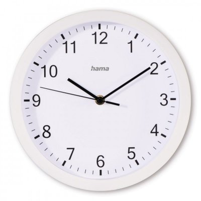 Hama Zegar ścienny Elba 25 cm Biały