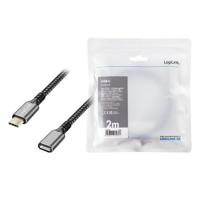 LogiLink Kabel USB3.2 gen1 TypeC do USB-C/F, PD, 2m