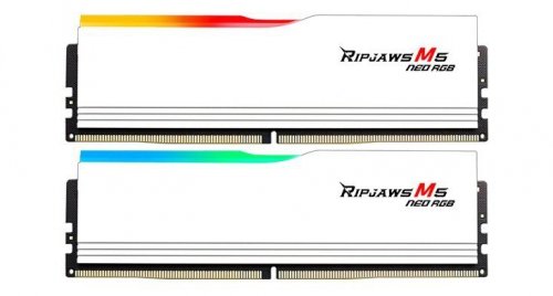 G.SKILL Pamięć PC DDR5 64GB (2x32GB) Ripjaws M5 Neo RGB AMD 6000MHz CL36 Biały