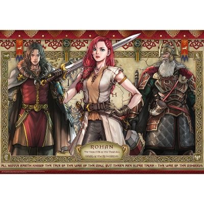 Trefl Puzzle 1000 elementów Władca Pierścieni Wojna Rohirrimów