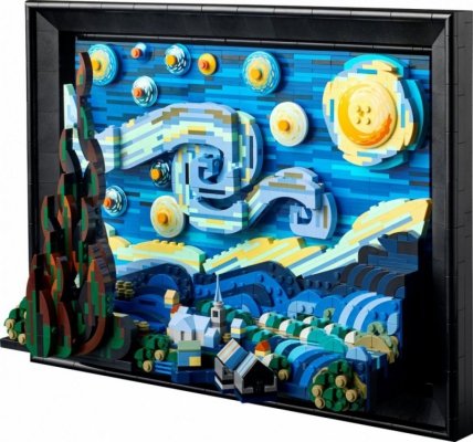 LEGO Klocki Ideas 21333 Gwiaździsta noc Vincenta van Gogha