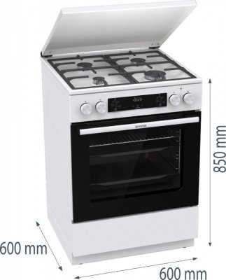 Gorenje Kuchnia gazowo-elektryczna GK6C5WF