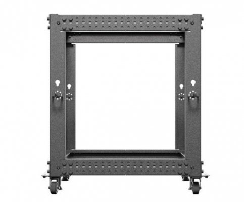 Lanberg Open rack 19 cali 12U 600x600-1100 regulowany czarny