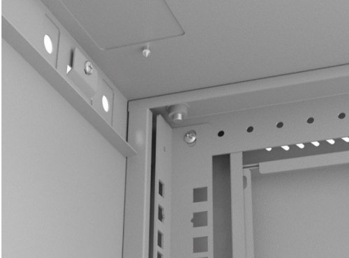 Lanberg Szafa instalacyjna rack wisząca 19 cali 6U 540x350 szara drzwi przeszklone ( flat pack)