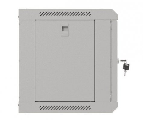 Lanberg Szafa instalacyjna rack wisząca 19 cali 6U 540x350 szara drzwi przeszklone ( flat pack)