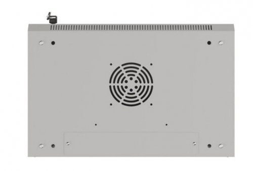 Lanberg Szafa instalacyjna rack wisząca 19 cali 9U 540x350 szara drzwi przeszklone ( flat pack)