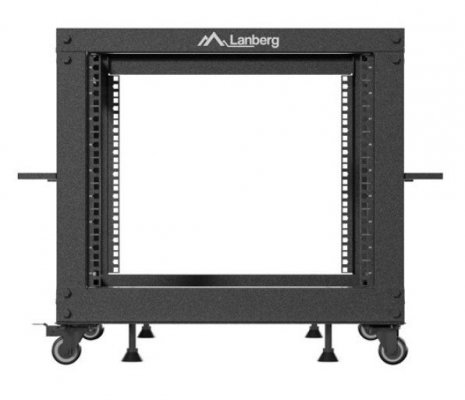 Lanberg Open rack 19&#039;&#039; 9U 600x600-1100 regulowany czarny