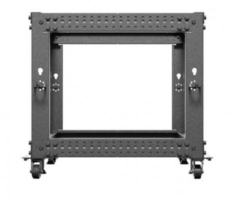 Lanberg Open rack 19&#039;&#039; 9U 600x600-1100 regulowany czarny