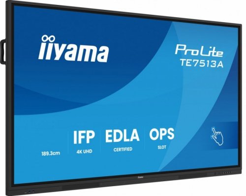 IIYAMA Monitor interaktywny 75 cali TE7513A-B1AG ANDROID 14, EDLA
