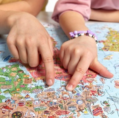 CzuCzu Puzzle odkrywcy - Mapa świata 300 elementów