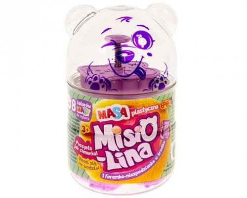 Epee Masa plastyczna Misiolina 60g 1 foremka Czerwona