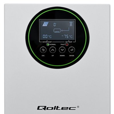 Qoltec Inwerter Przetwornica solarna do grzania wody ECO Solar Boost |  MPPT | BYPASS | LCD | 3kW/4kW | Wi-Fi