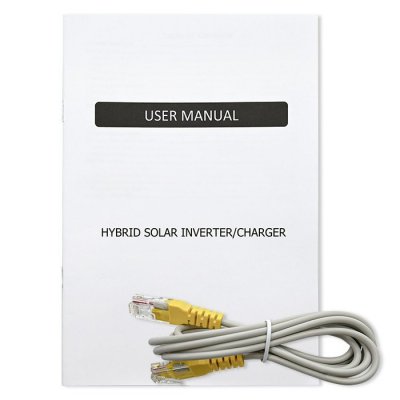 Qoltec Hybrydowy Inwerter solarny Off-Grid 3500W | 100A | 24V | MPPT |  BMS | opcja Wi-Fi | Sinus | Power Factor 1.0