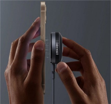AUKEY LC-G10 chłodząca ładowarka bezprzewodowa MagSafe Qi2 15W USB-C