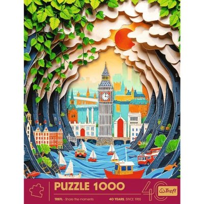 Trefl Puzzle 1000 elementów 40-lecie Paper Art Londyn