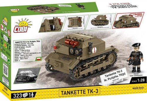 Cobi Klocki Klocki Tankietka TK-3 323 klocków