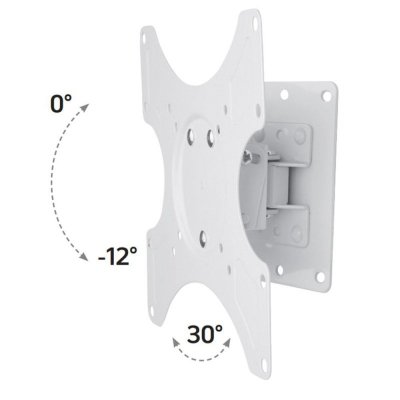 Techly Uchwyt ścienny do TV 19-37cali LED/LCD obrotowy uchylny biały