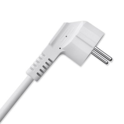Qoltec Kostka zasilająca przedłużacz 6w1 z podświetlanym włącznikiem |  3x AC | 2x USB | 1x USB-C PD 20W | biała | kabel 2m