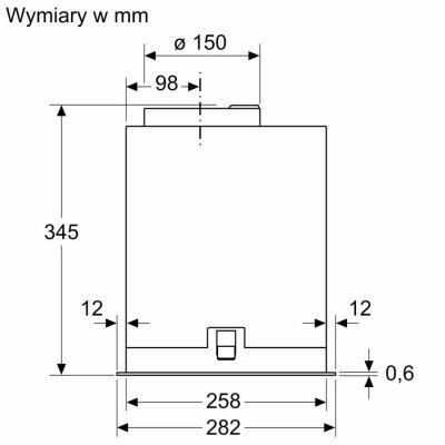 Bosch Okap wyspowy DLN78PC60 Serie8 70cm