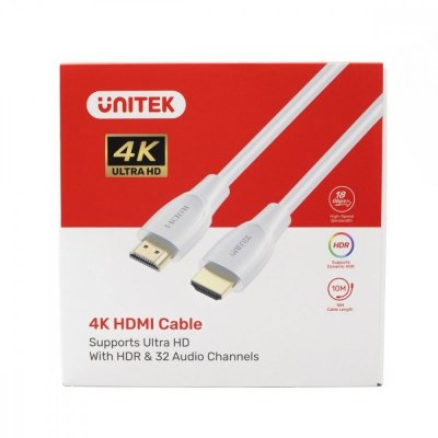 Unitek Kabel HDMI 2.0 4K 60Hz; 1m; biały; C11090AWH03-1M