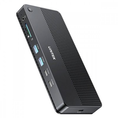 Unitek Stacja dokująca 13w1 USB-C, HDMI 2.1,DP 2.0,RJ45,10GBPs;D1104A01