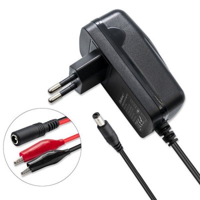 Qoltec Automatyczna ładowarka do akumulatora AGM GEL STD 12V | 1.5A |  Prostownik z sygnalizatorem LED