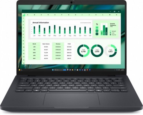 Dell Stacja robocza Dell Pro Max 14 MC14250 Win 11 Pro U7 255H/16GB/512GB Gen4/14.0 FHD+/UMA GPU/FgrPr&SmtCd/FHD/IR Cam/Mic/WLAN + BT/Backlit Kb/4 Cell/3PS