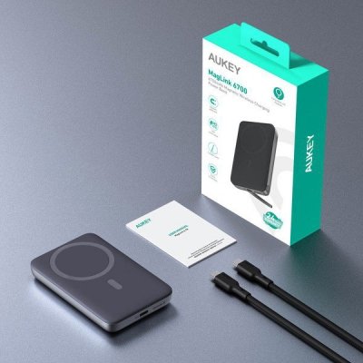 AUKEY PB-MS01 MagSafe PowerBank | 6700mAh | 20W | LED | USB-C
