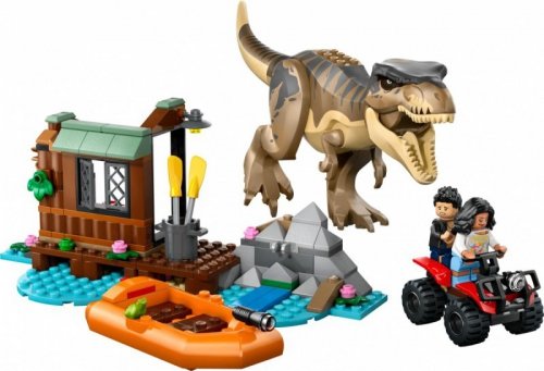 LEGO Klocki Jurassic World 76975 Ucieczka rzeką przed tyranozaurem