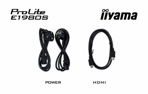 IIYAMA Monitor komputerowy  19 cali E1980S-B1 HDMI DP 250cd 3ms