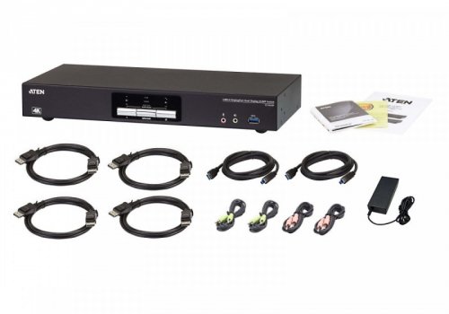 ATEN Przełącznik 2-portowy KVMP USB 3.0 DisplayPort 4K Dual Display