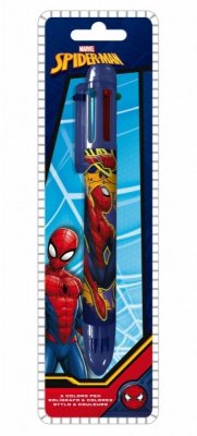 Kids Euroswan Długopis 6 kolorów Spiderman Display 12 sztuk