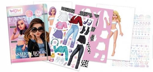 Kids Euroswan Zestaw Fashion Book Zaprojektuj swój styl WoW Generation
