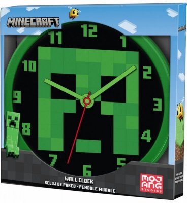 Kids Euroswan Zegar ścienny Minecraft 25 cm